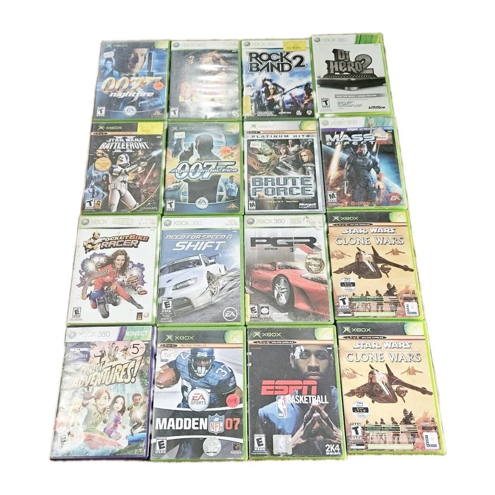 Xbox 360 Games Lot Of 16 Tested Working Some Manuels, Star Wars, ACDC and More